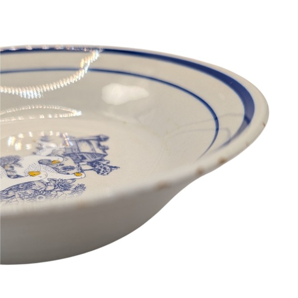 Vintage Century Stoneware Bowl Cereal‎ Soup Goose Barn Blue 1980s Seven In SEE - Picture 4 of 11
